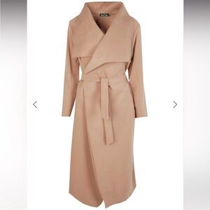 Boohoo waterfall coat